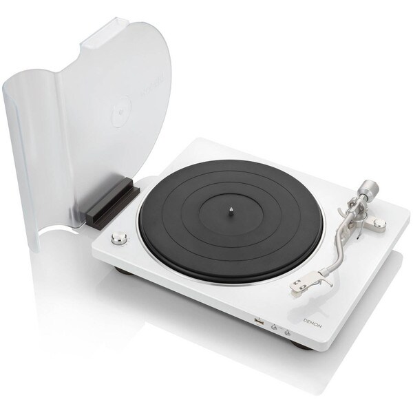 Main product image for Denon DP450USBWT HiFi Belt Driven Turntable White245-4042